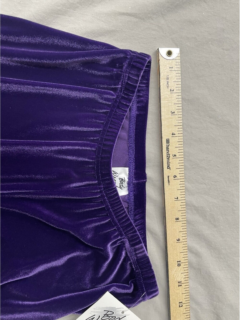 NEW Body Wrappers Footless Dance Pant Purple Glitter Size Medium - Picture 7 of 10